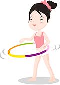hula hoop clipart  images