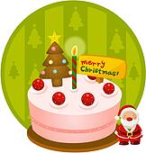 christmas cake clipart