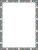 Clipart of Teal navy pink fancy frame with copy space u17208671 ...