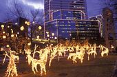 Richmond, VA, Virginia, Christmas decorations at the James Center in